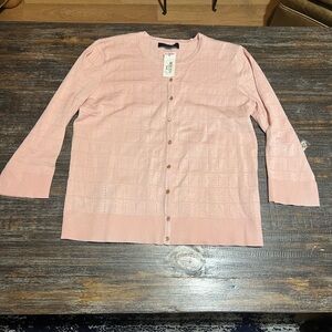 NWT GNW Soft Pink Knit Cardigan